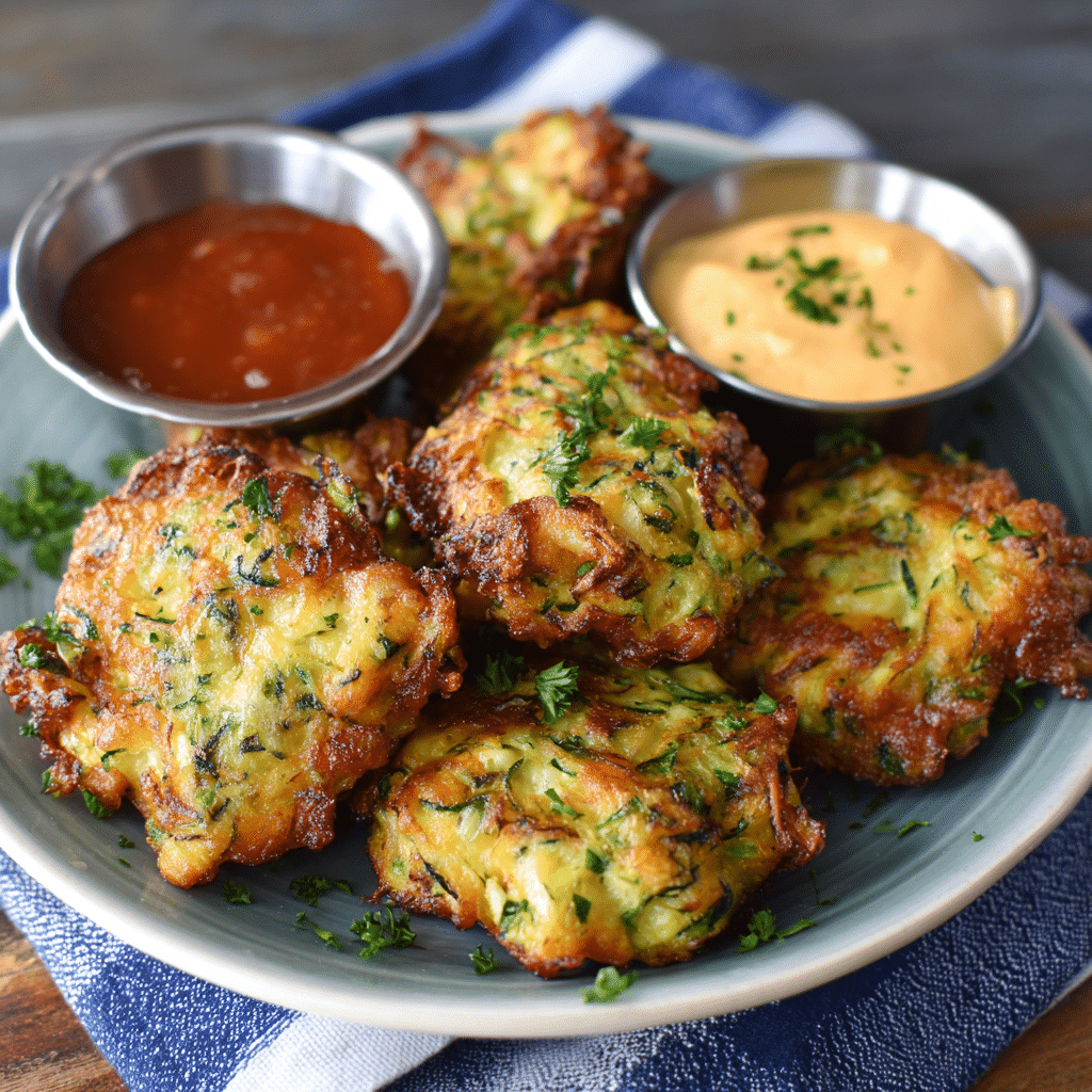 Zucchini Cheese Fritters Recipe - Recipe Image
