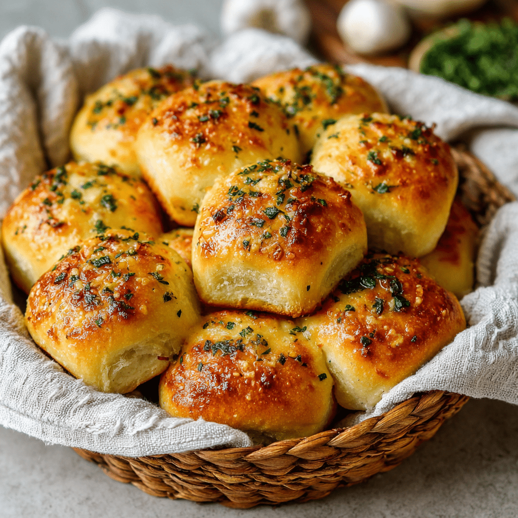 Cheesy Garlic Bread Rolls Recipe - Recipe Image