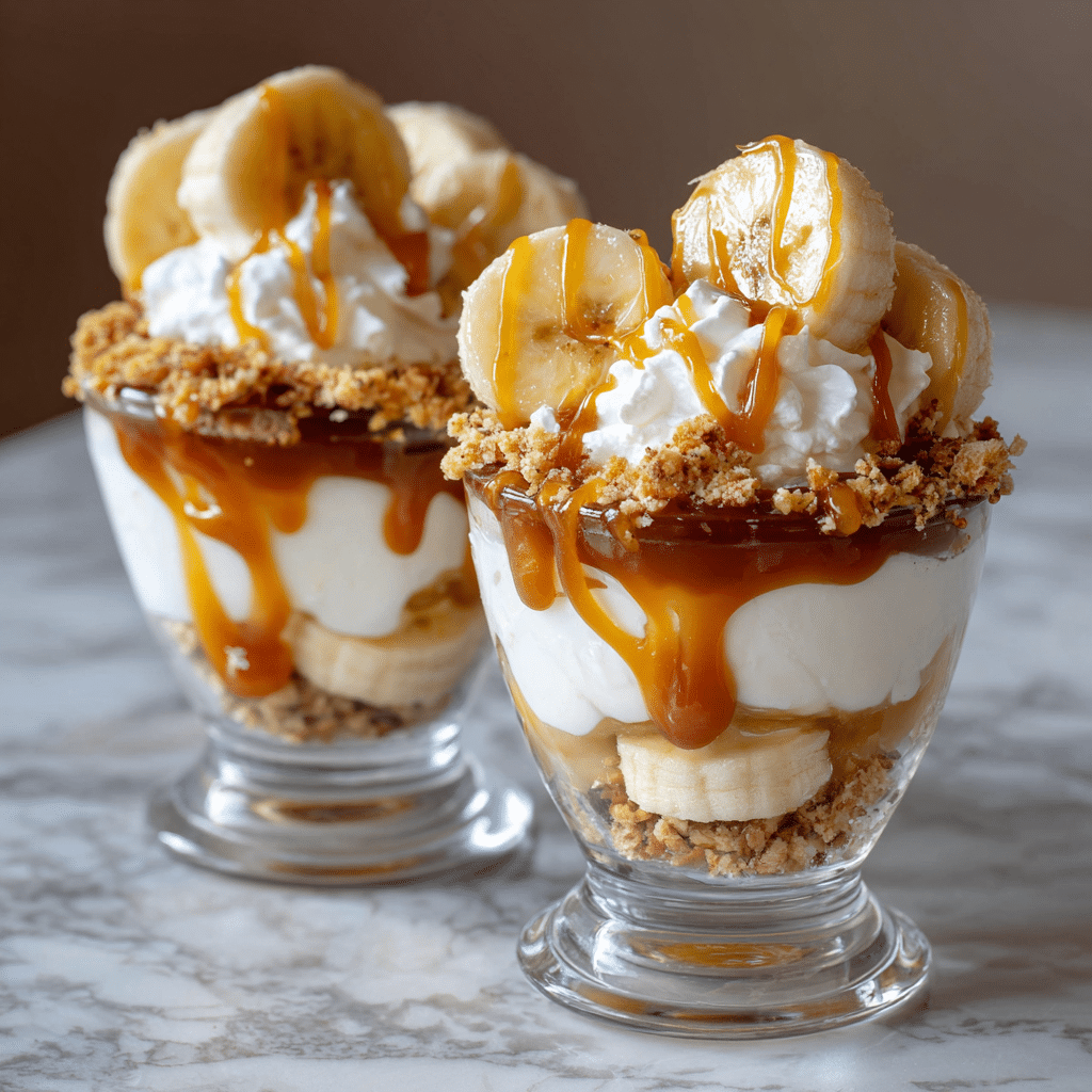 Caramel Banana Dessert Cups Recipe - Recipe Image