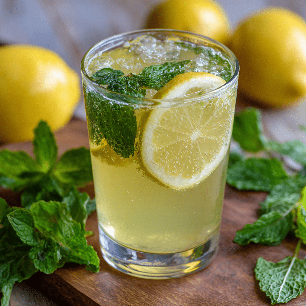 Lemon Mint Drink Recipe - Recipe Image
