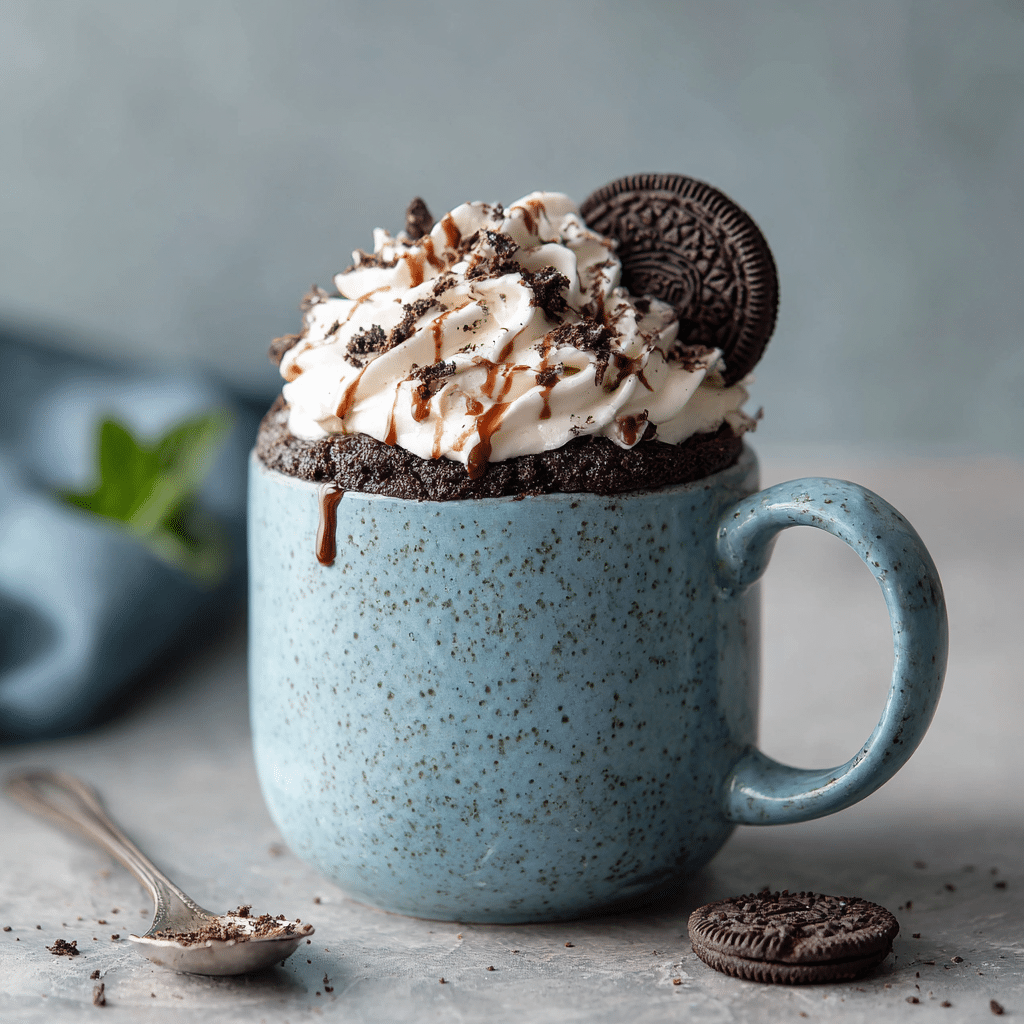 Oreo Mug Cake Recipe - Recipe Image