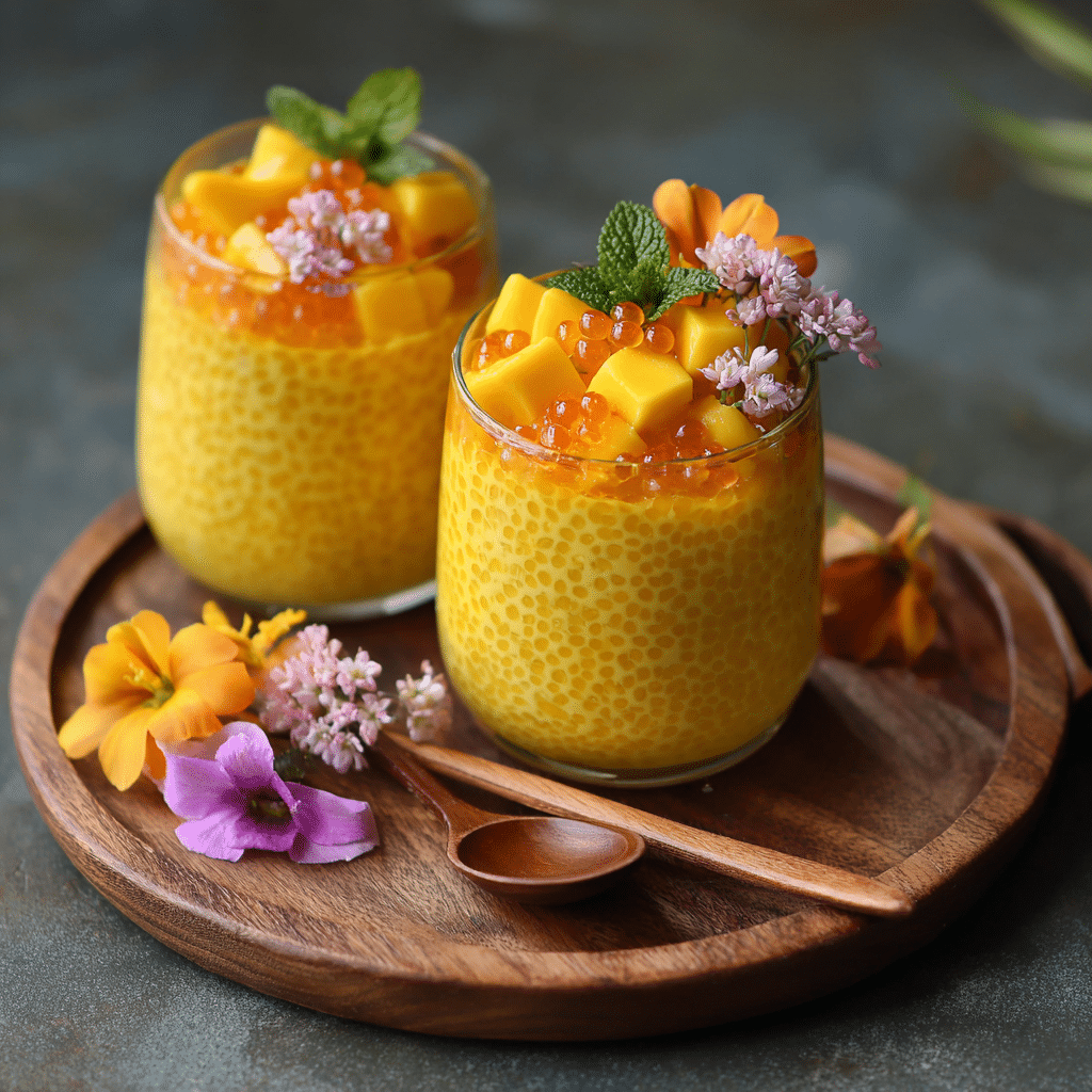 Mango Sago Dessert Cups 🥭 Recipe - Recipe Image