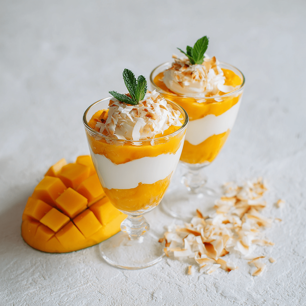 Mango Coconut Parfait Recipe - Recipe Image
