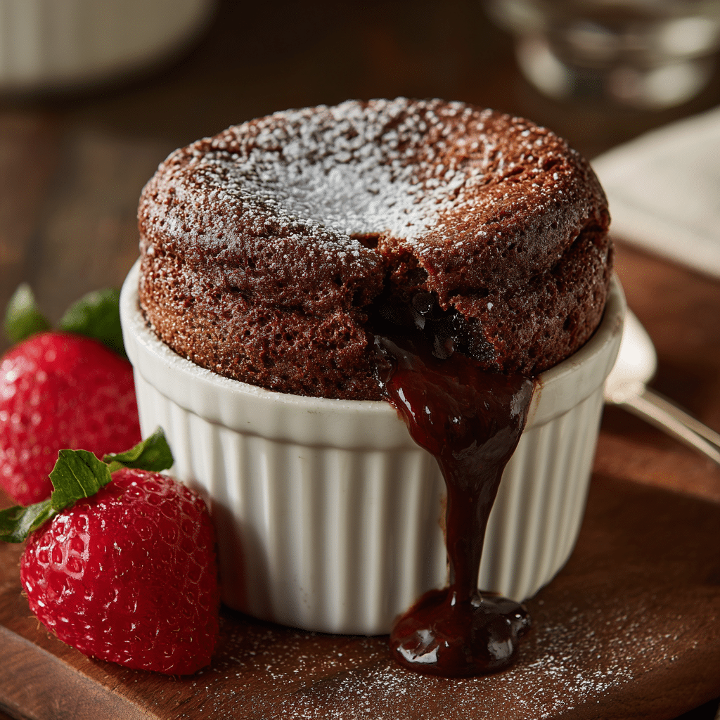 Dark Chocolate Soufflé Recipe - Recipe Image