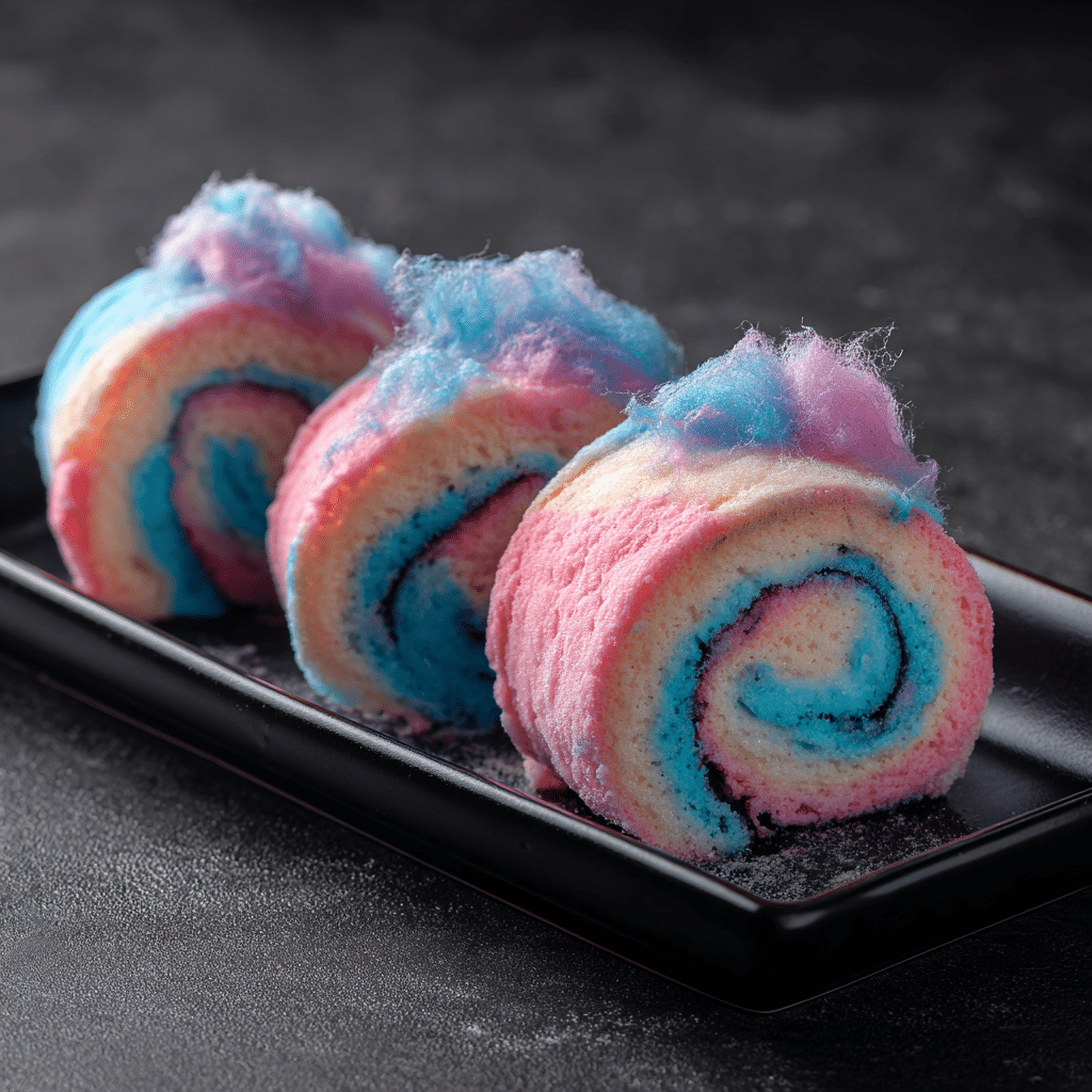 Cotton Candy Ice Cream Rolls Recipe