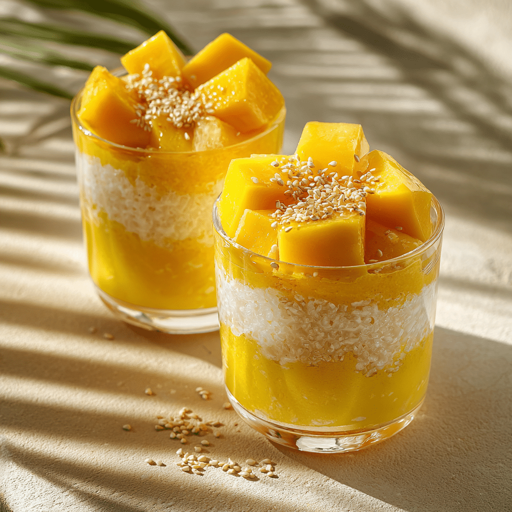 Mango Sticky Rice Parfait Recipe - Recipe Image