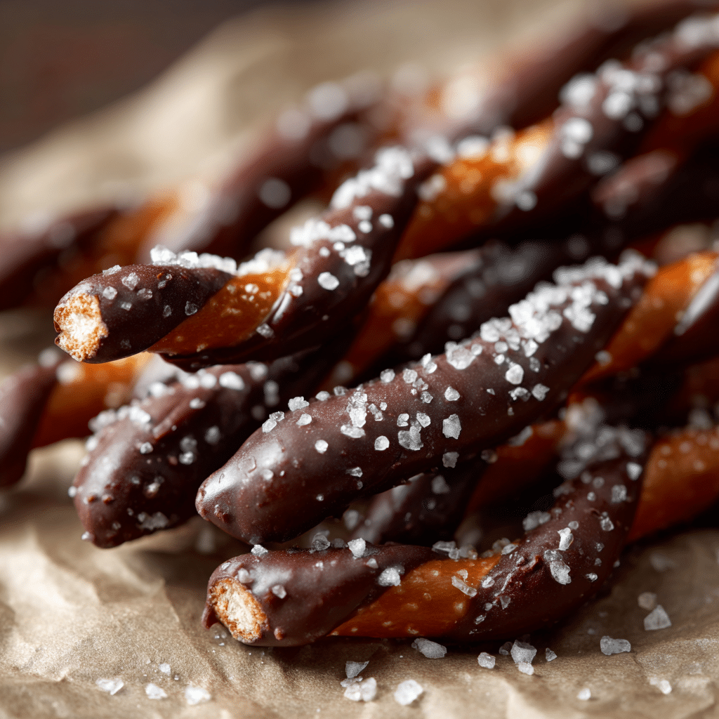 Chocolate Salted Pretzel Twists: A Sweet and Savory Treat Recipe - Recipe Image