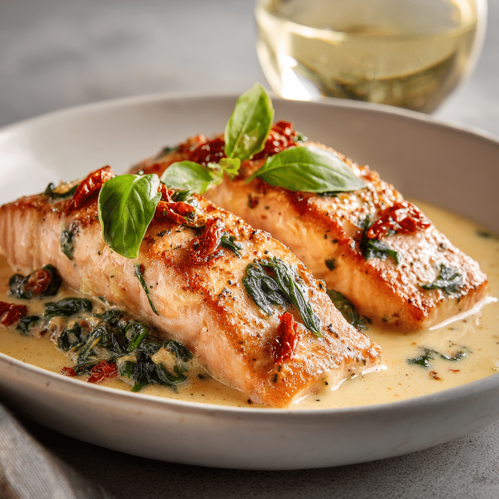 Creamy Tuscan Salmon Recipe - Recipe Image