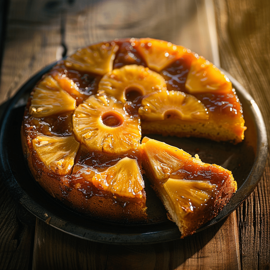 Coconut Pineapple Upside Down Cake Recipe - Recipe Image