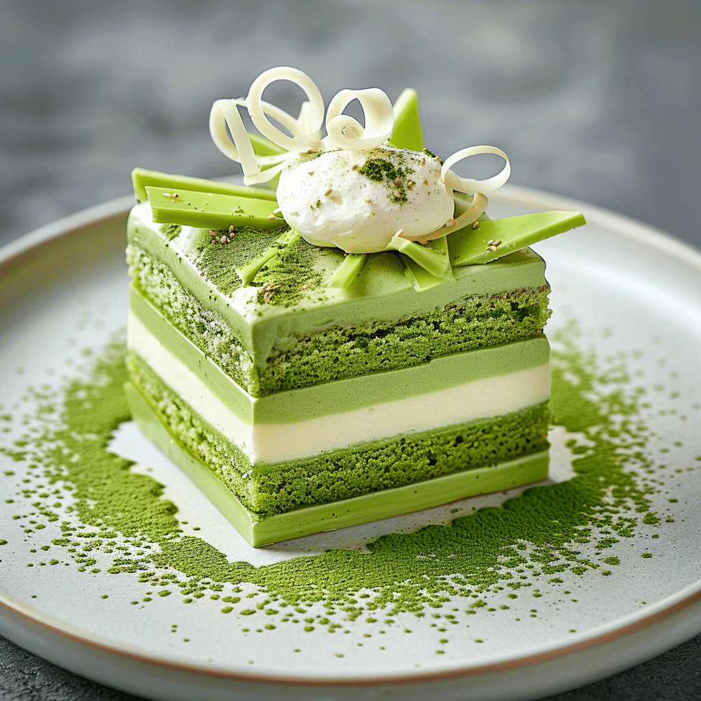 Matcha White Chocolate Cake Recipe - Recipe Image