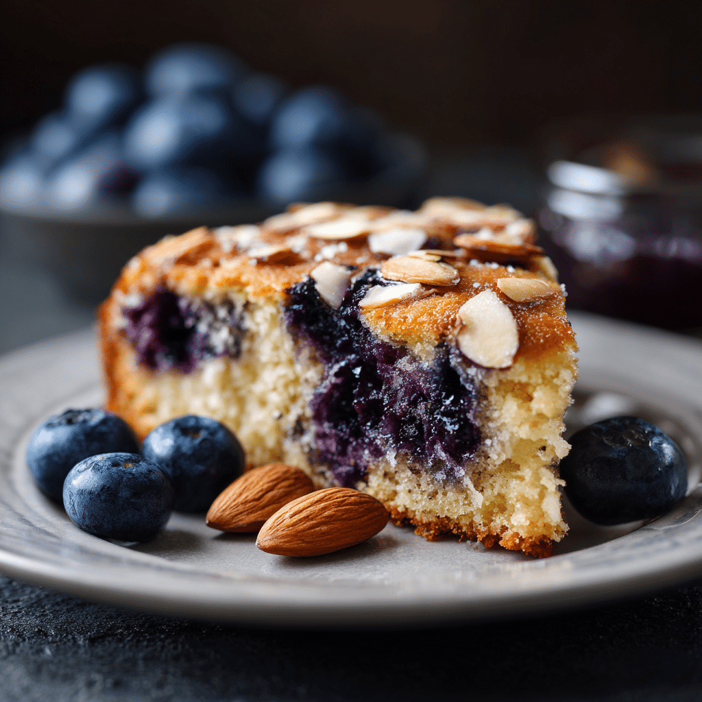 Blueberry Almond Breakfast Cake Recipe - Recipe Image