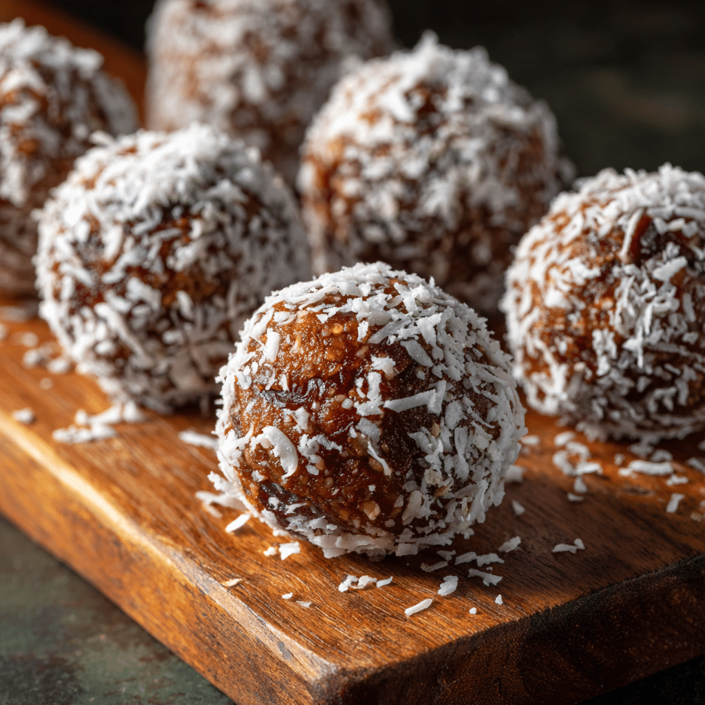 Coconut Date Energy Balls Recipe - Recipe Image