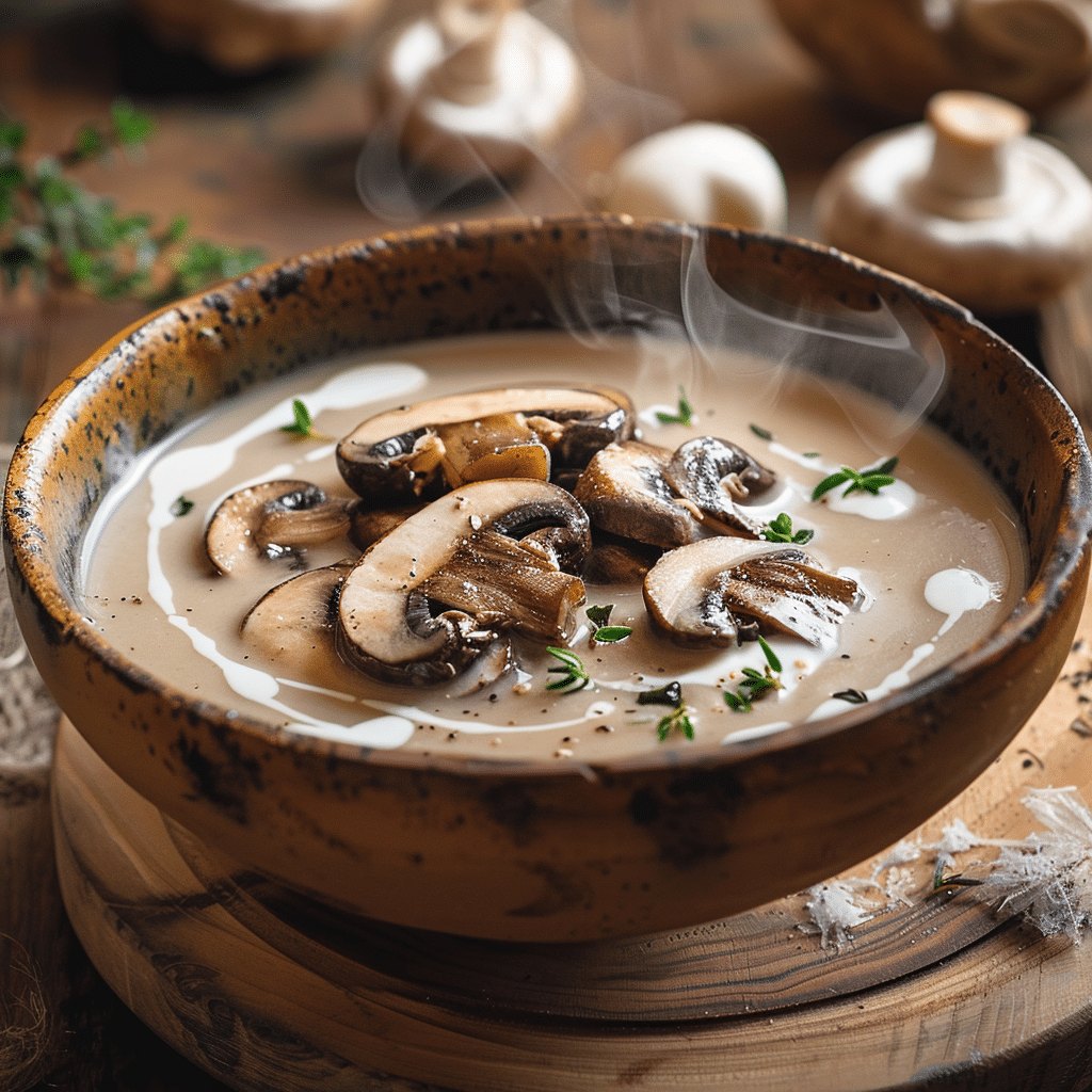 Creamy Mushroom Soup Recipe - Recipe Image