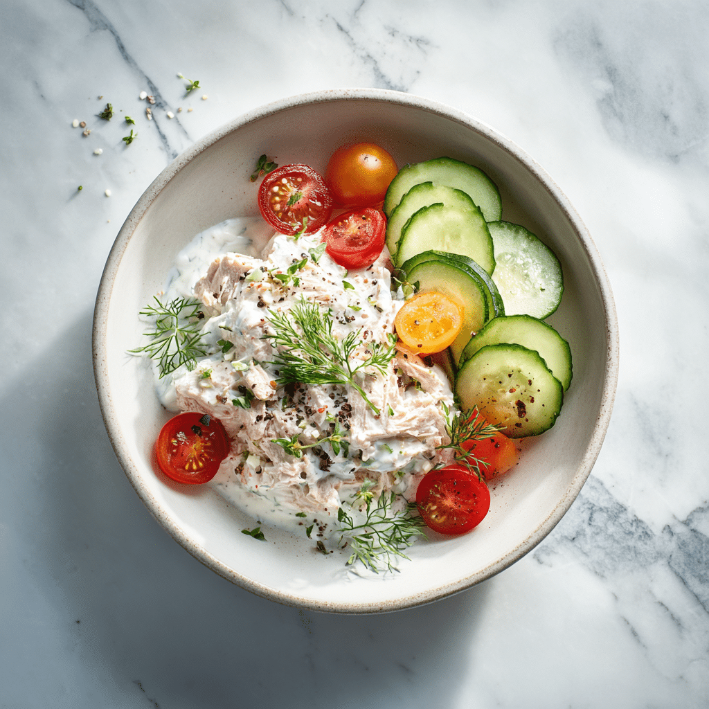 Creamy Tuna Snack Bowl Recipe - Recipe Image