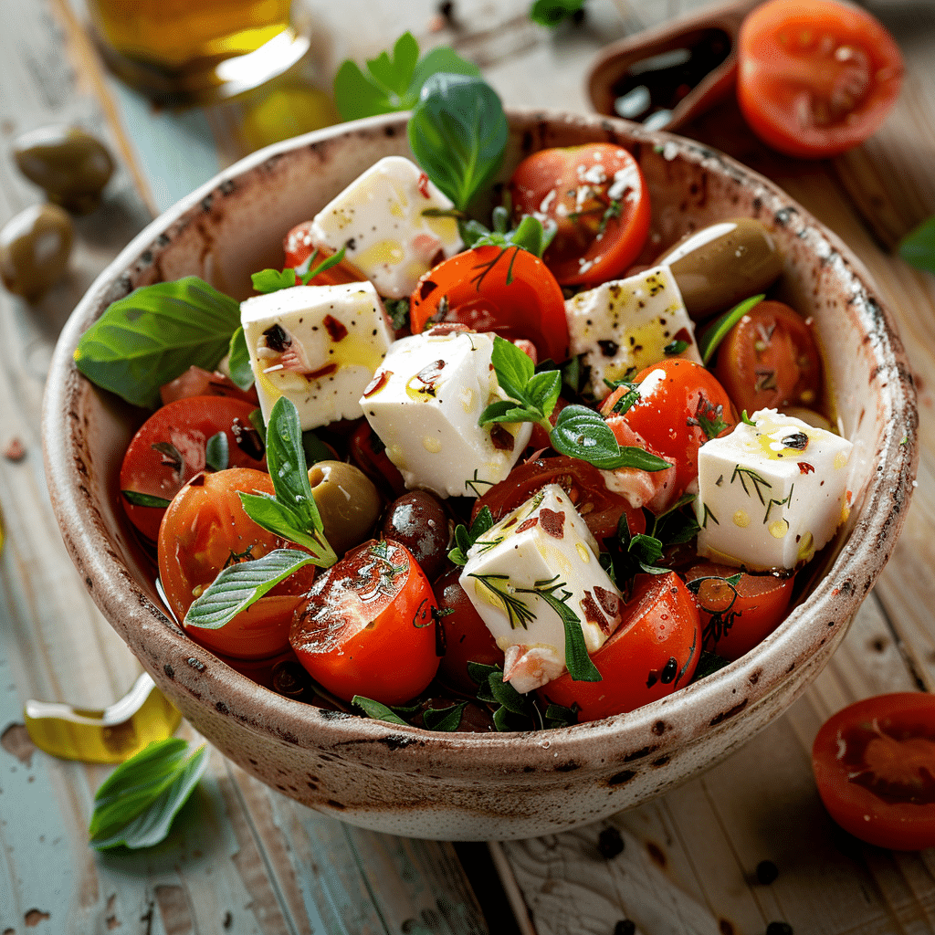 Mediterranean Tomato Feta Salad Recipe - Recipe Image