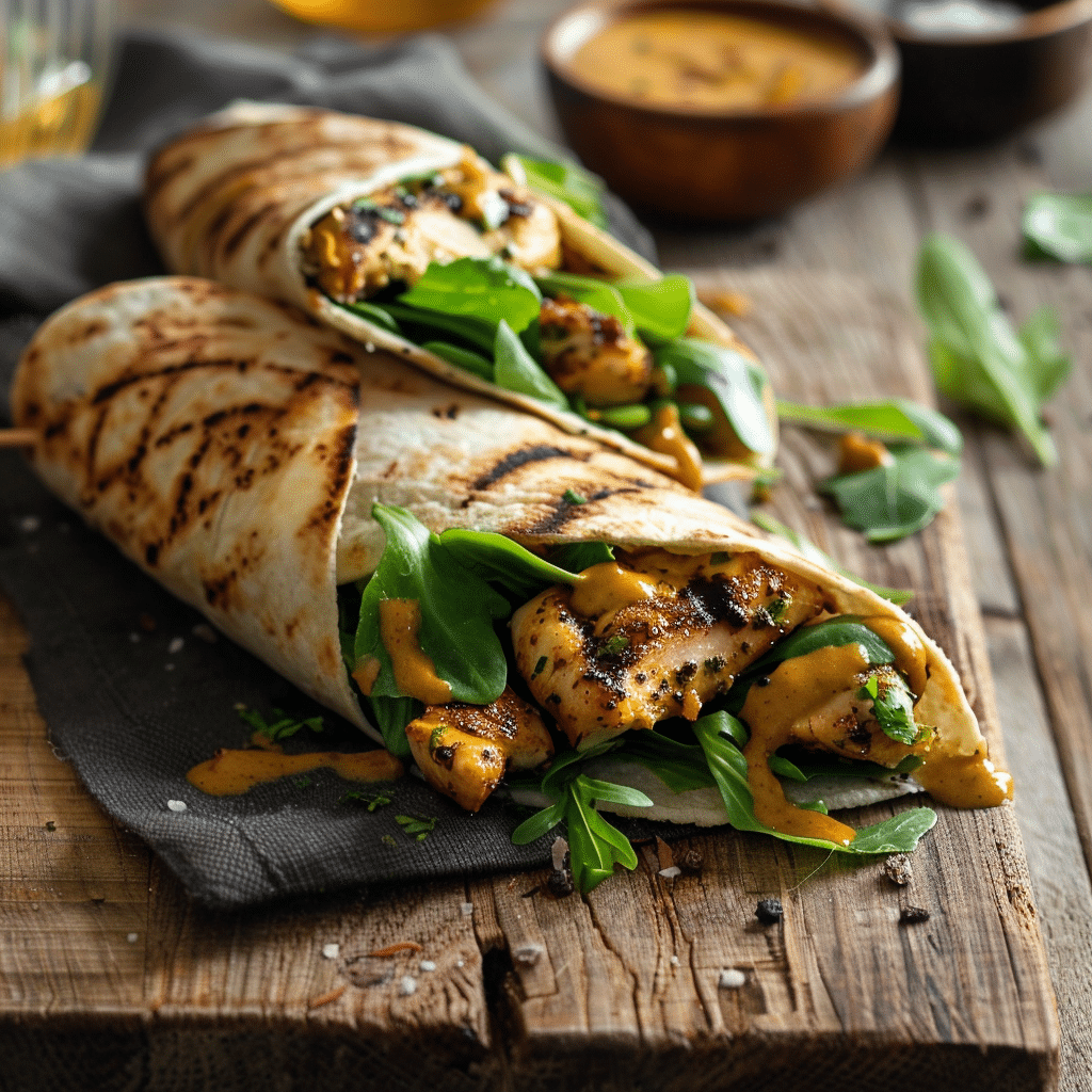 Honey Mustard Chicken Wrap Recipe - Recipe Image