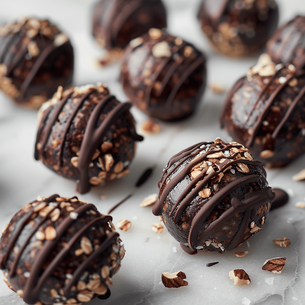 Chocolate Oat Energy Balls Recipe - Recipe Image