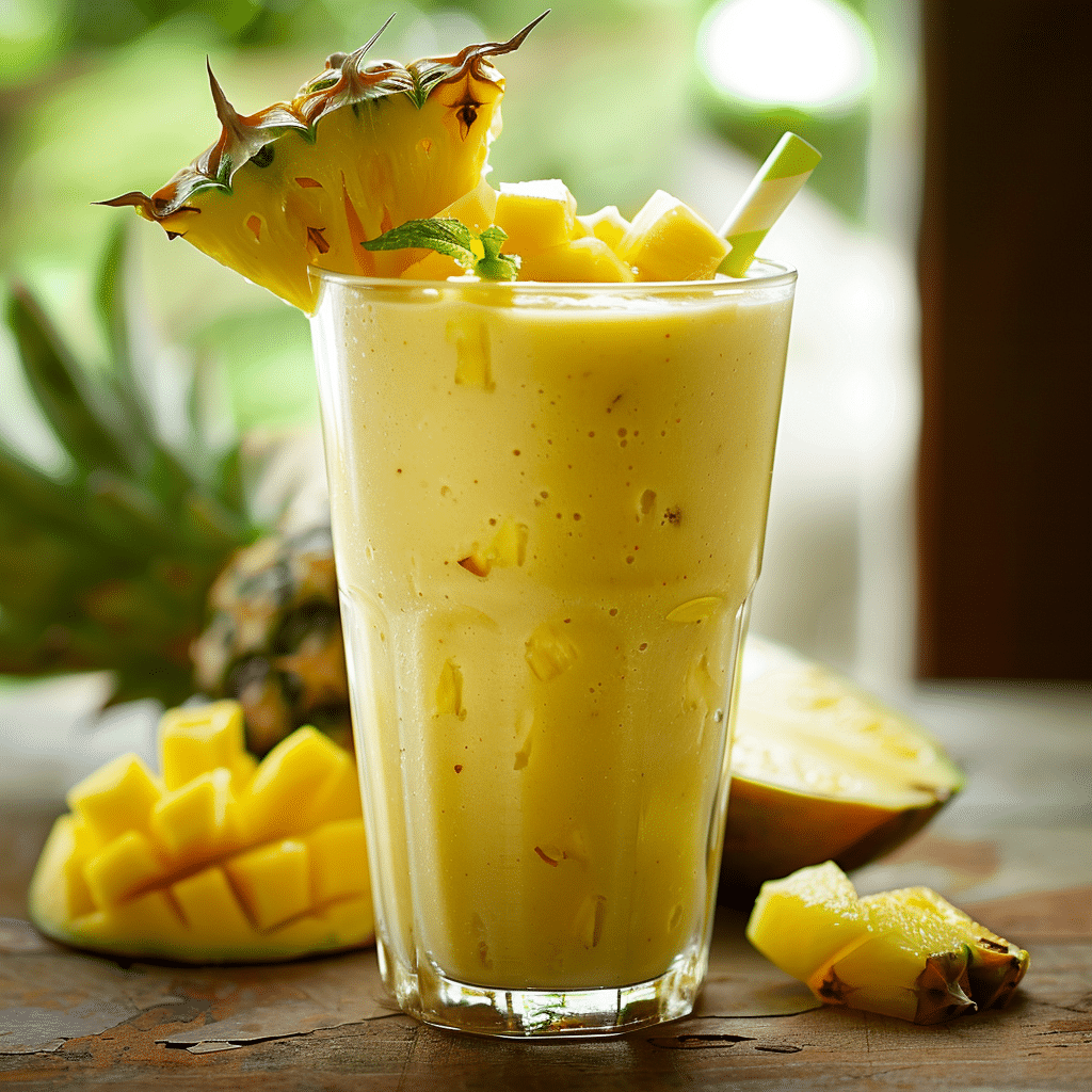 Mango Pineapple Smoothie Recipe - Recipe Image
