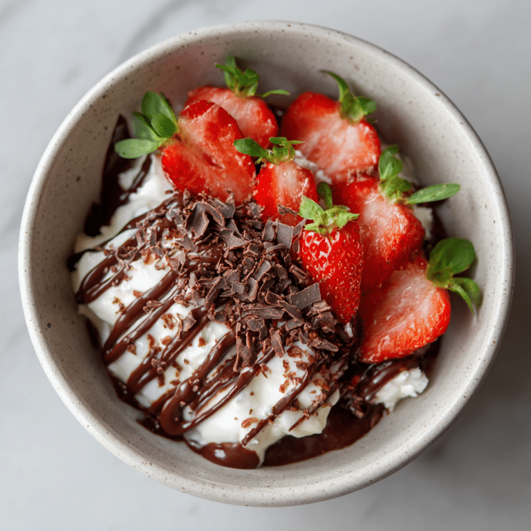 Chocolate Strawberry Yogurt Bowl Recipe