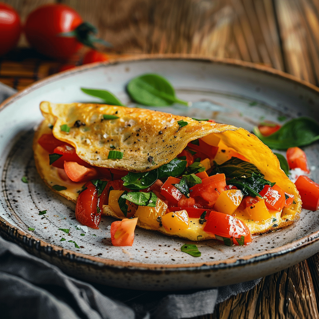 Vegetable Omelette Recipe - Recipe Image