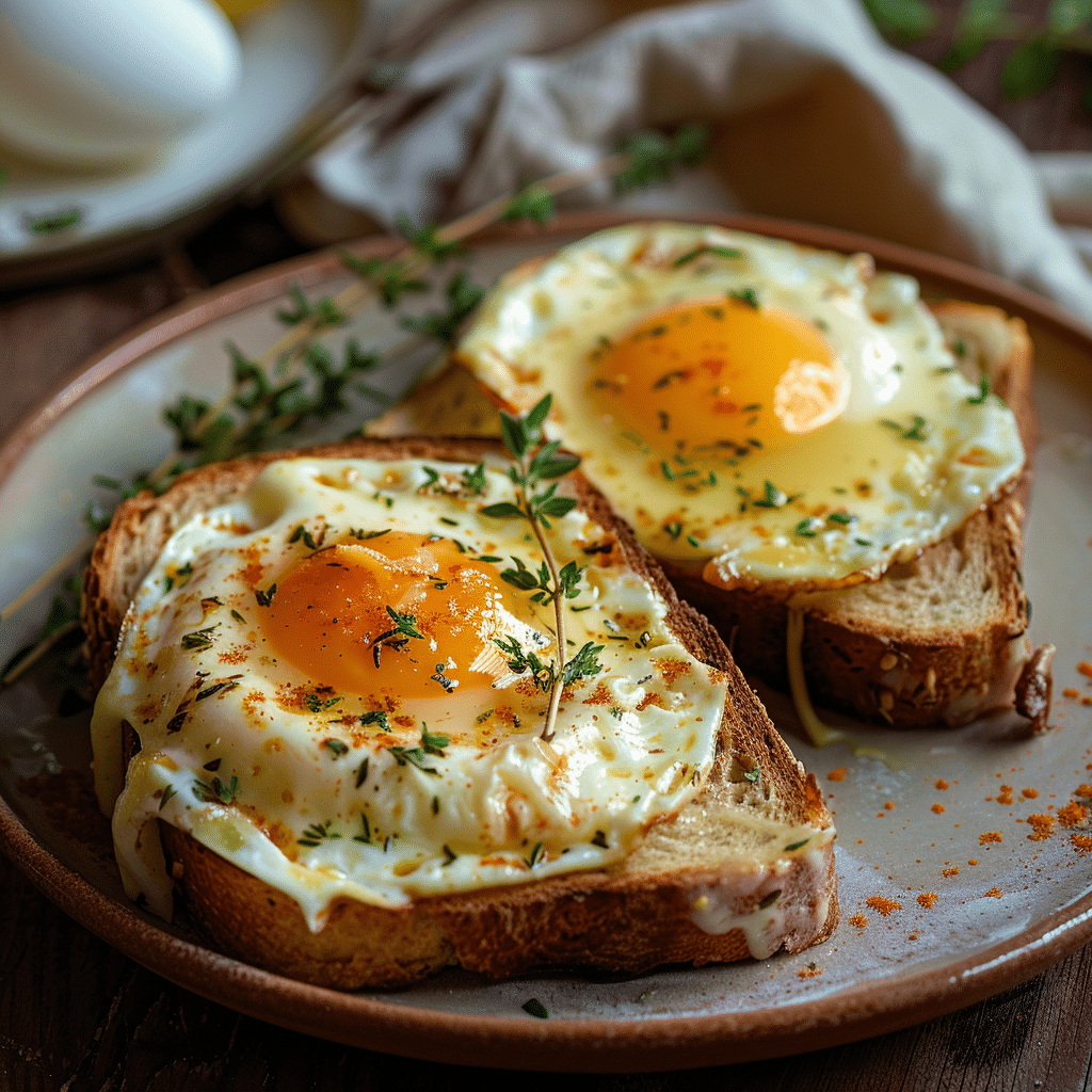 Egg Cheese Toast Recipe - Recipe Image