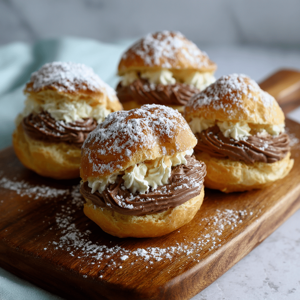 Nutella Cream Puffs Recipe - Recipe Image