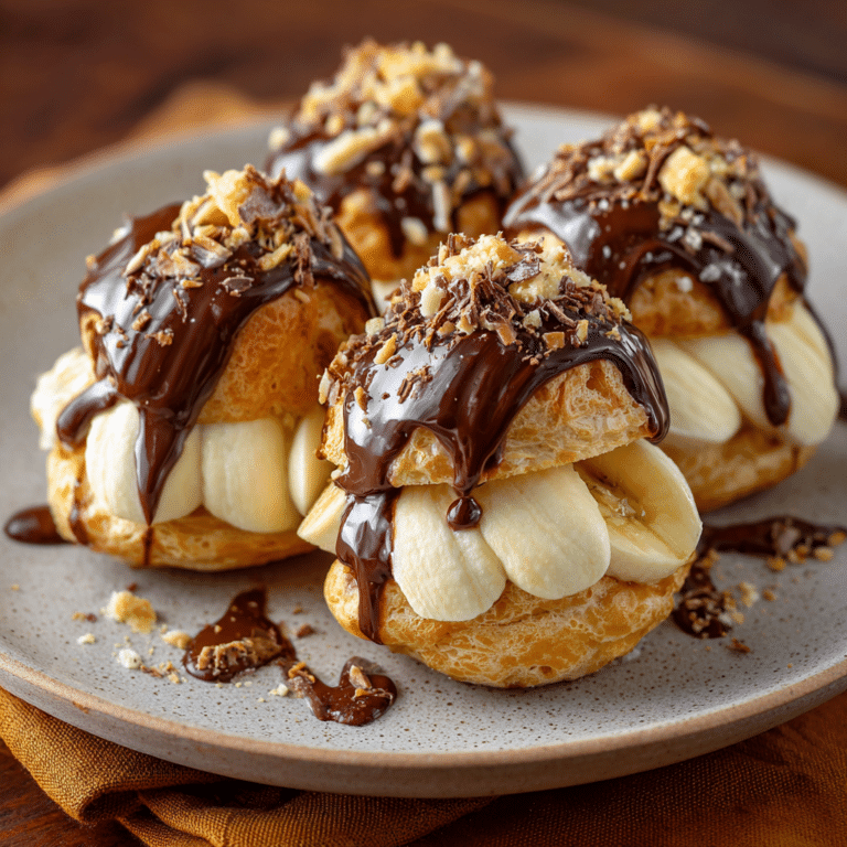 Banana Cream Profiteroles Recipe