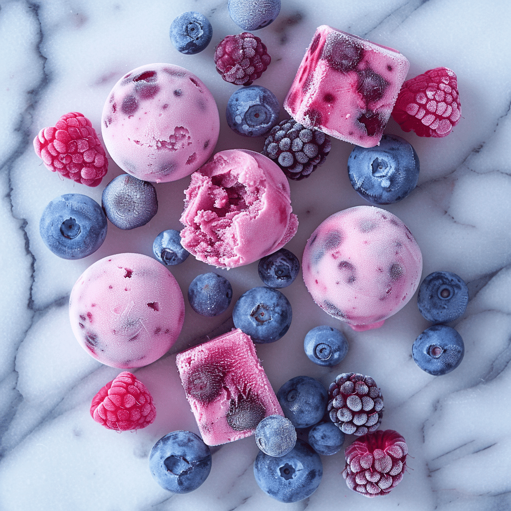 Frozen Yogurt Berry Bites Recipe - Recipe Image