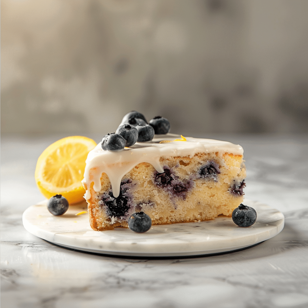Lemon Blueberry Yogurt Cake Recipe - Recipe Image
