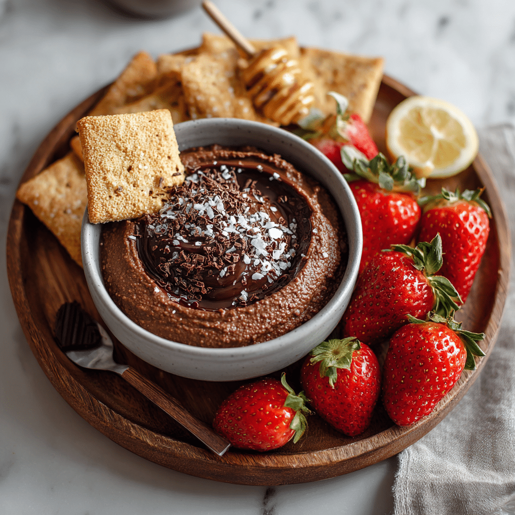 Chocolate Hummus Dip Recipe - Recipe Image