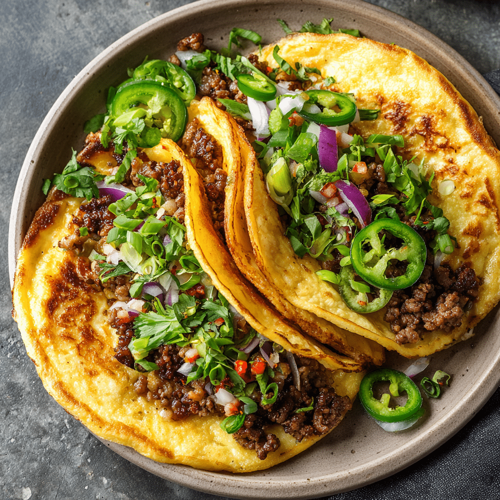 Savory Pancake Tacos Recipe - Recipe Image