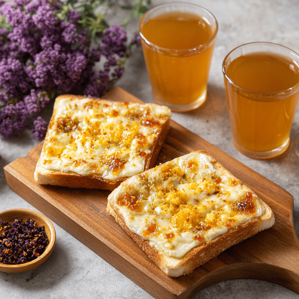 Cheese Tea Toast Recipe - Recipe Image