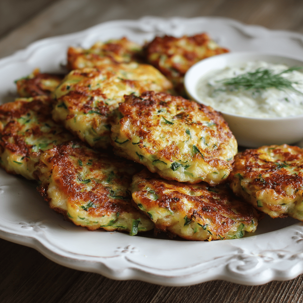 Zucchini Cheese Fritters Recipe - Recipe Image