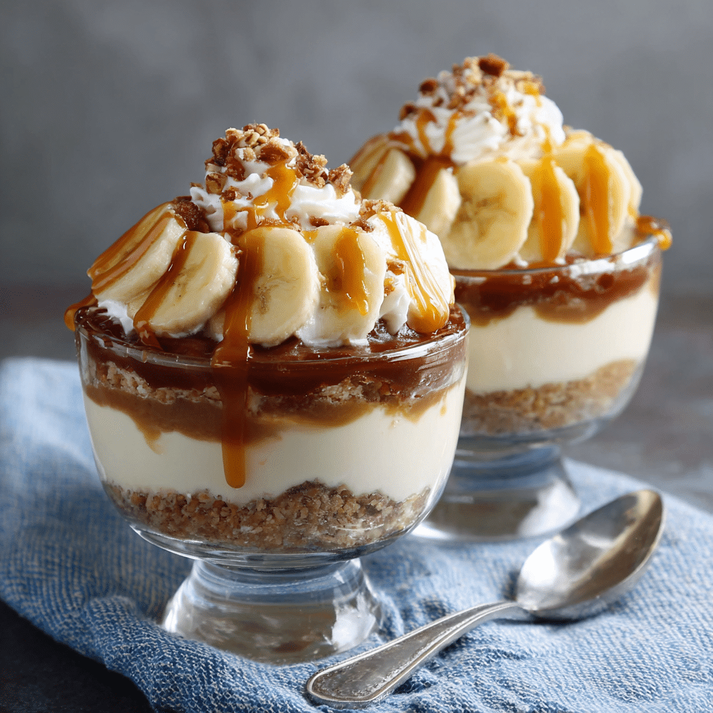 Caramel Banana Dessert Cups Recipe - Recipe Image