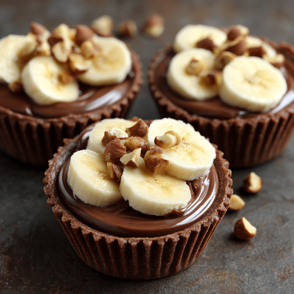 Chocolate Hazelnut Banana Cups Recipe - Recipe Image