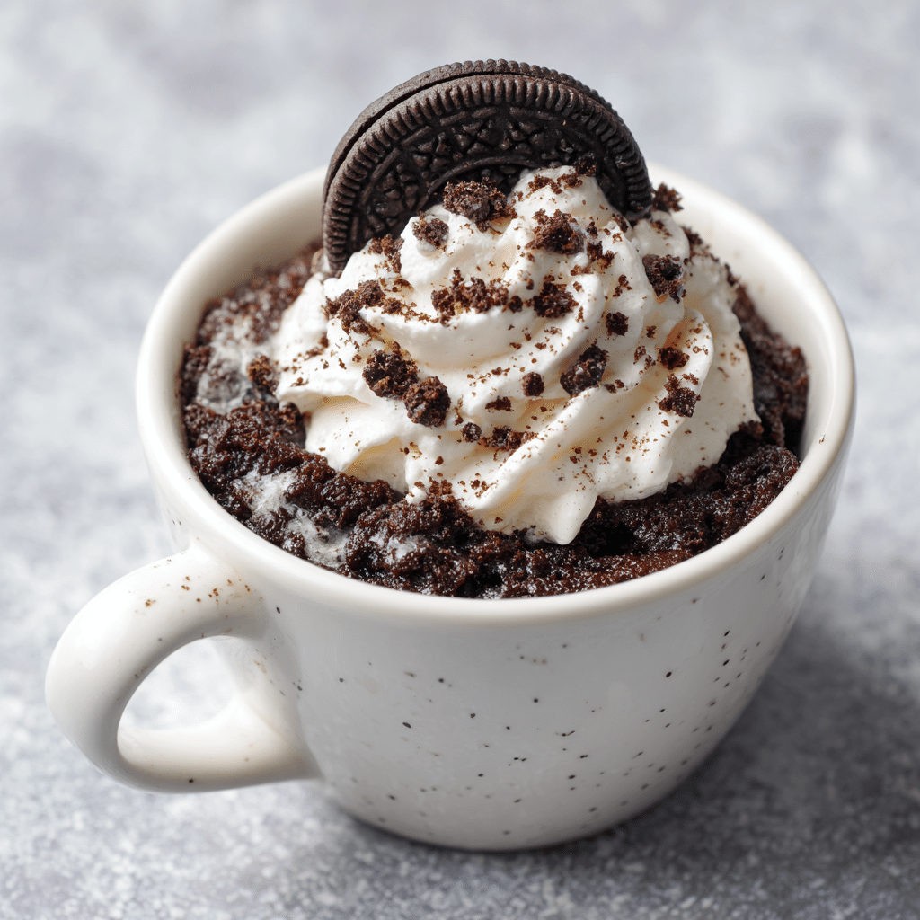 Oreo Mug Cake Recipe - Recipe Image