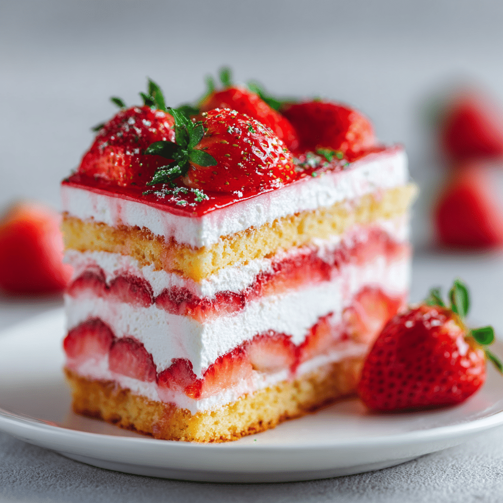 Strawberry Cake Recipe - Recipe Image