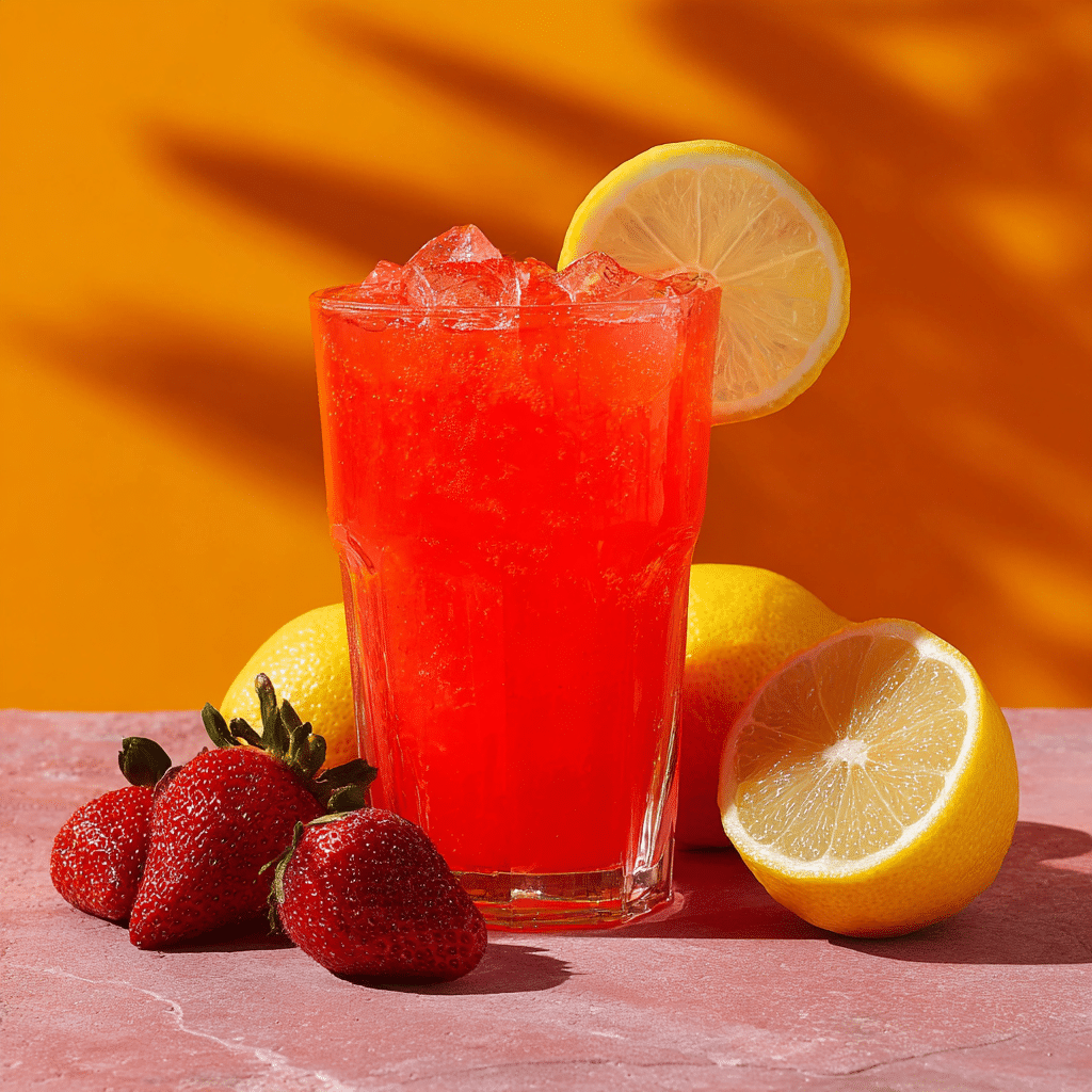 Strawberry Lemonade Refresher: Sweet & Zesty Boost Recipe - Recipe Image