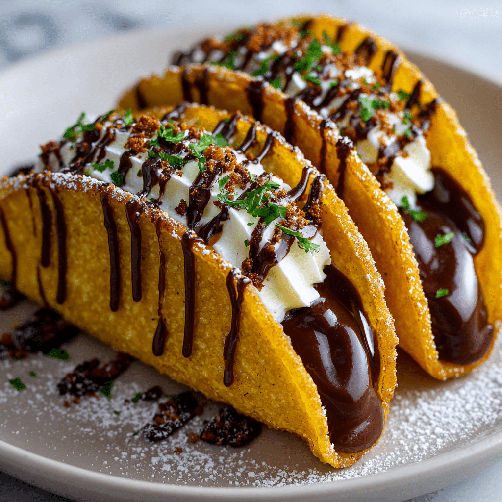 Chocolate Taco Dessert 🌮 Recipe - Recipe Image