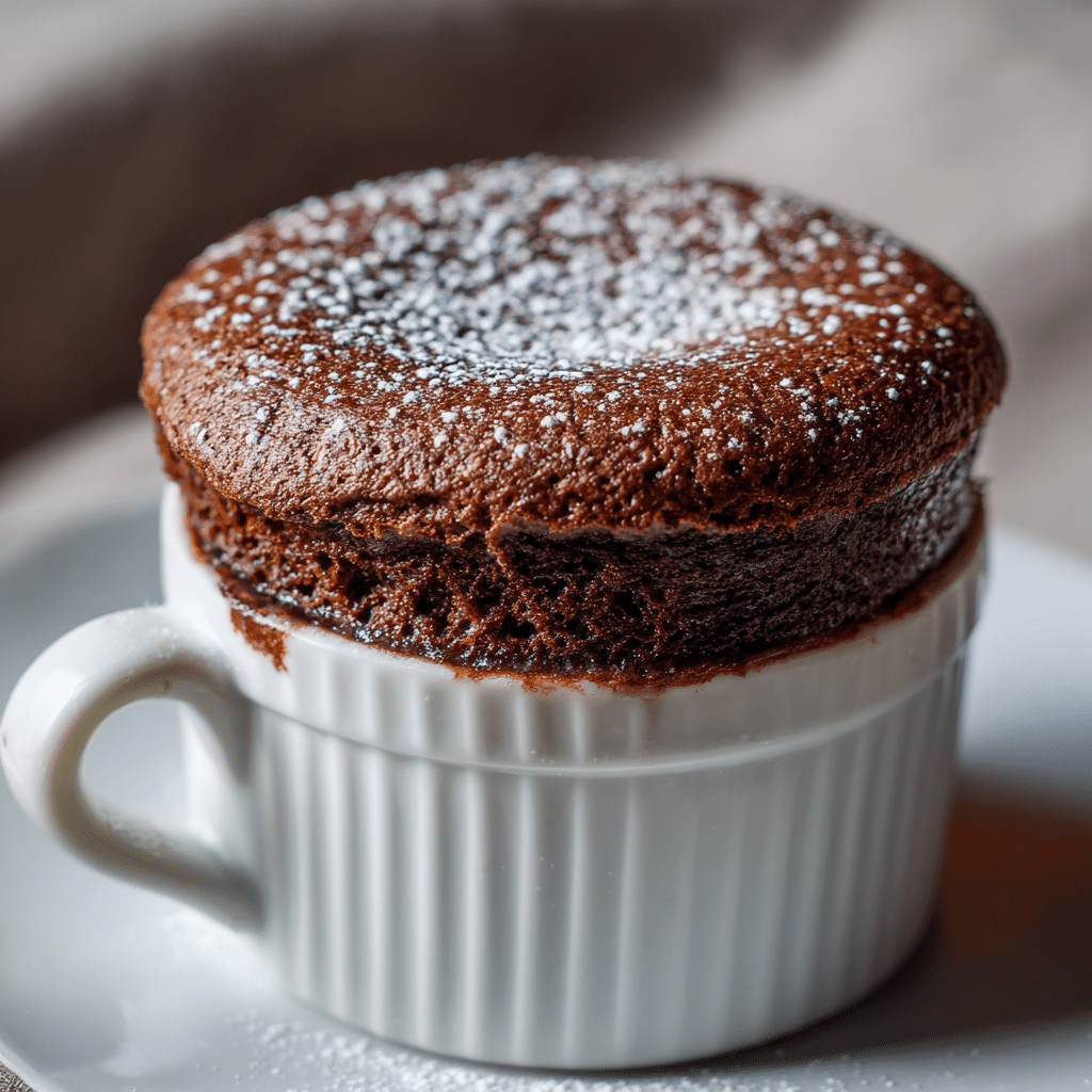 Dark Chocolate Soufflé Recipe - Recipe Image
