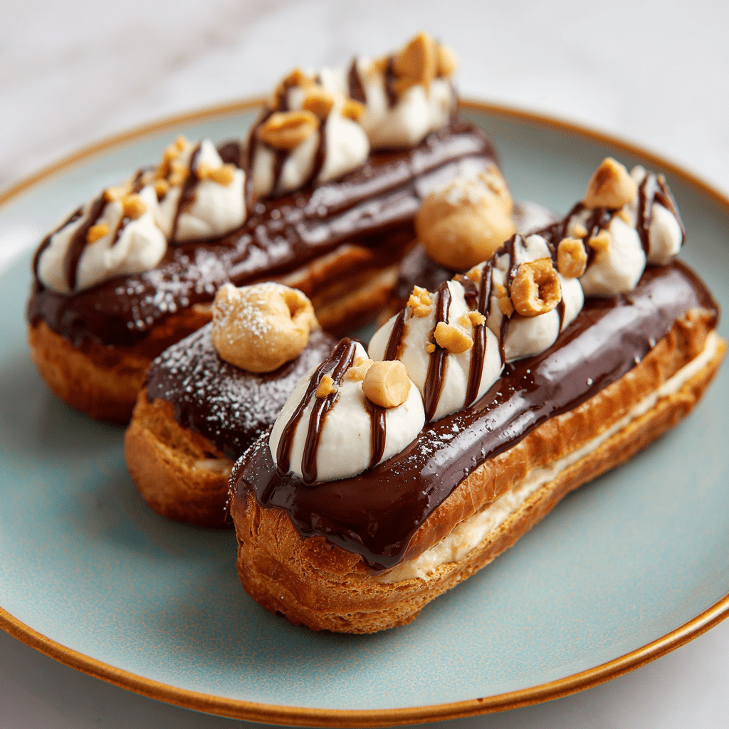Chocolate Hazelnut Éclairs Recipe - Recipe Image