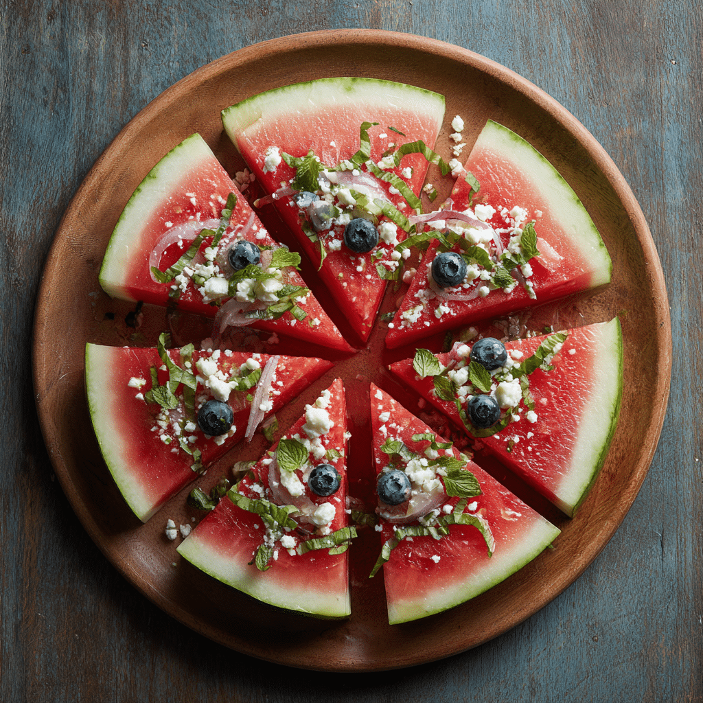 Watermelon Pizza Recipe - Recipe Image