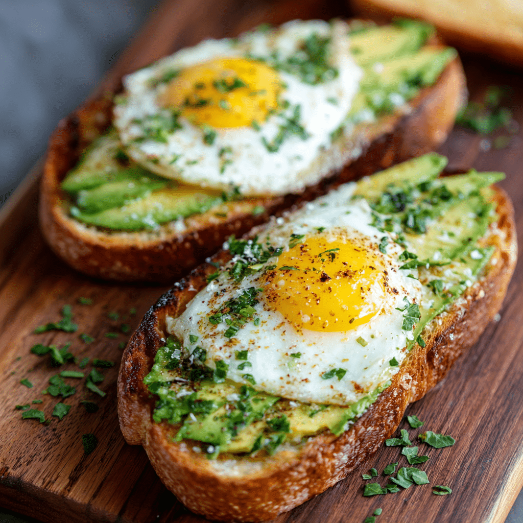 Avocado Egg Toast Boats Recipe - Recipe Image