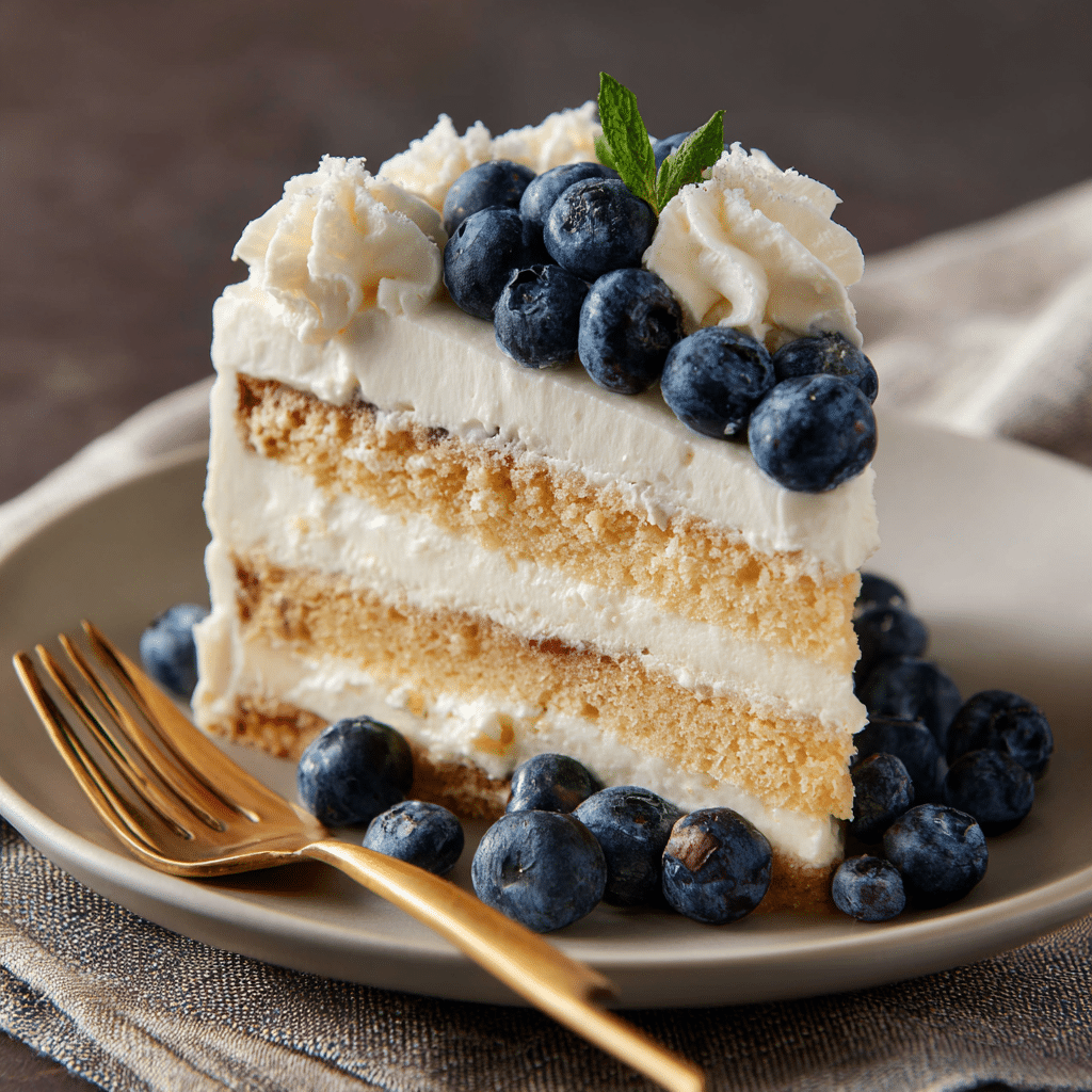 Blueberry Cream Dream Cake: Sweet & Elegant Recipe - Recipe Image