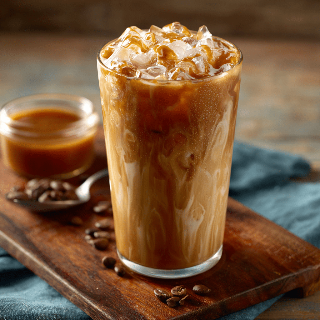 Iced Caramel Coffee Latte: Rich & Energizing Recipe - Recipe Image