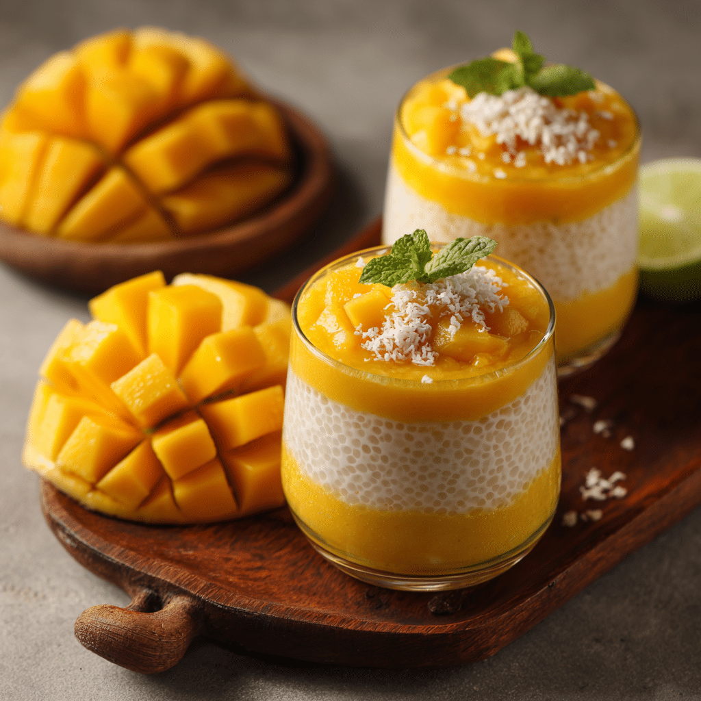 Mango Sago Dessert Cups 🥭 Recipe - Recipe Image