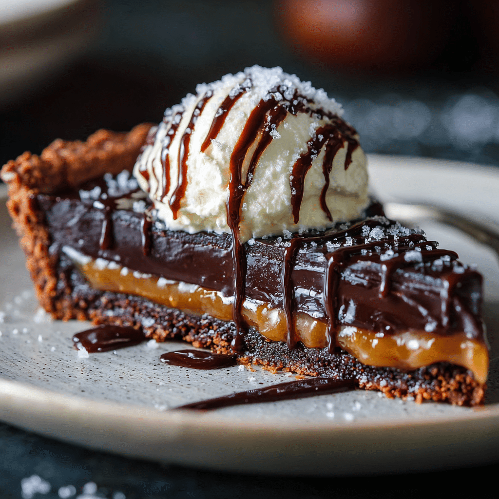 Salted Caramel Chocolate Tart Recipe - Recipe Image