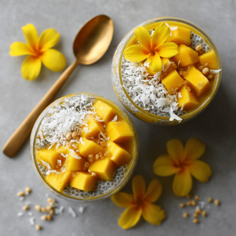 Coconut Mango Chia Pudding Recipe