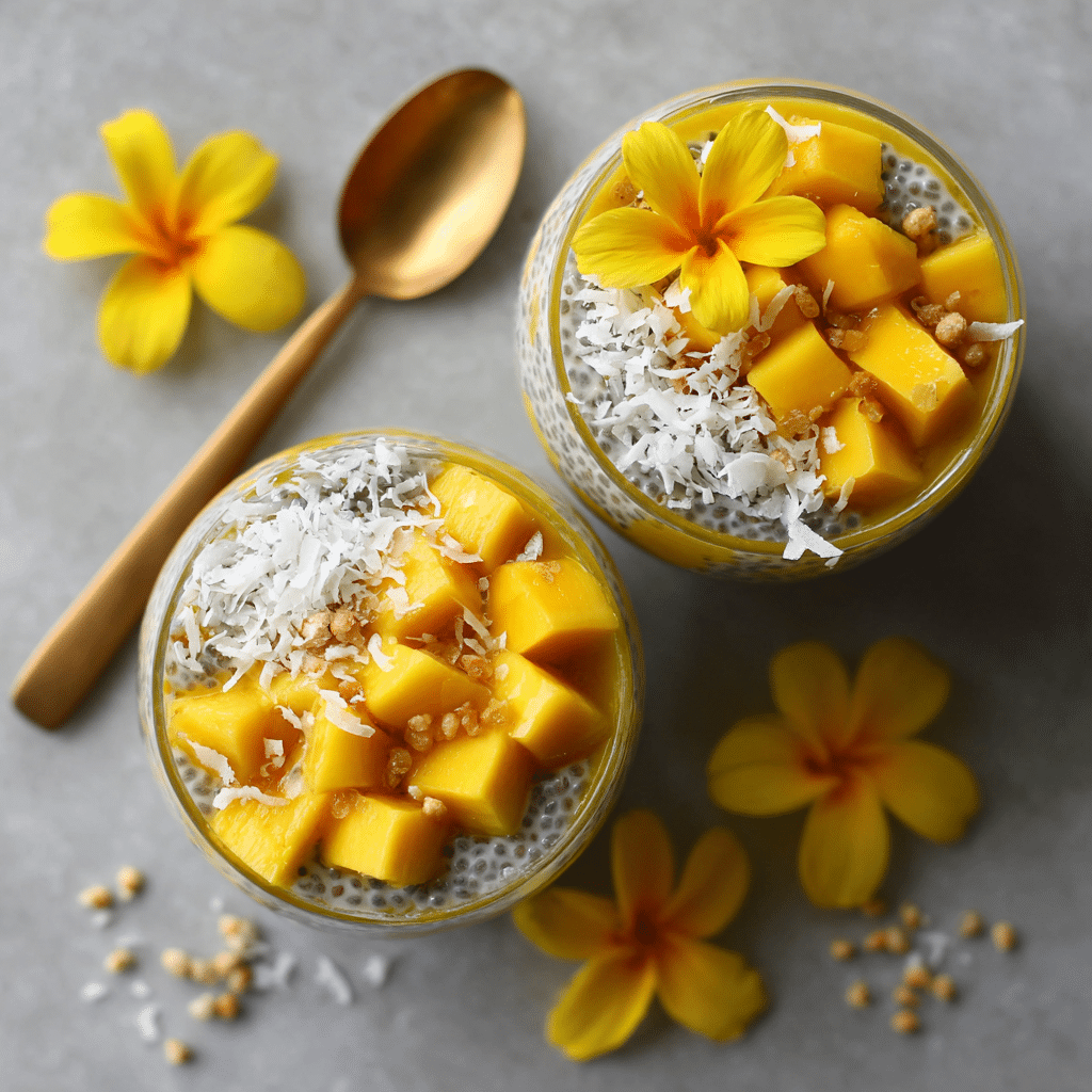 Coconut Mango Chia Pudding Recipe
