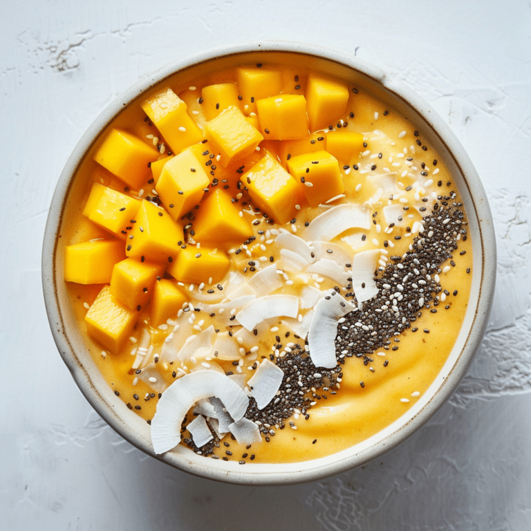 Mango Coconut Smoothie Bowl Recipe